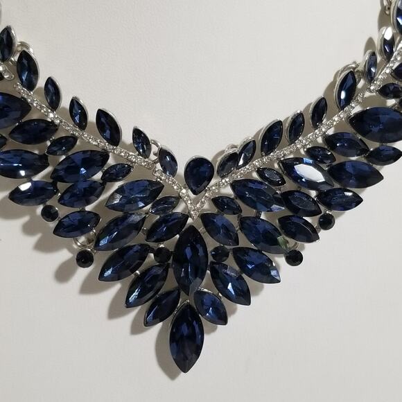 Rare blue marquise bib statement 14" 2" ex.  1.1936 - Picture 3 of 16